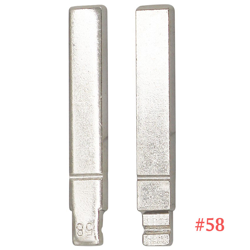 Universal Uncut Flip KD Remote Key Blade VA2 Without Blade Type #58 for Citroen for Peugeot NO. 58
