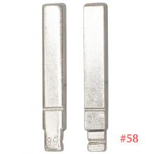 Universal Uncut Flip KD Remote Key Blade VA2 Without Blade Type #58 for Citroen for Peugeot NO. 58