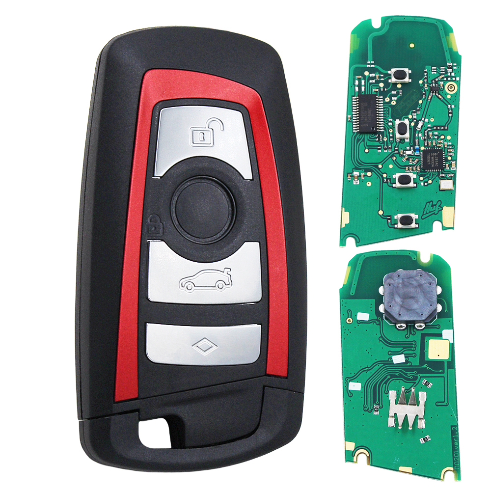 4B Remote Key 315MHz YGOHUF5662,434MHz HUF5767,868 MHz HUF5661 For 2009-2016 BMW 5 7 F Series FEM / BDC CAS4 CAS4+ Red