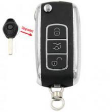 Upgraded Folding Remote Key Fob for BMW EWS 315MHZ OR 433MHZ With ID44 Chip HU92 Blade