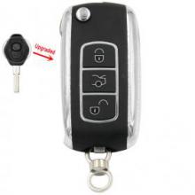 Upgraded Folding Remote Key Fob for BMW EWS 315MHZ OR 433MHZ With ID44 Chip HU58 Blade
