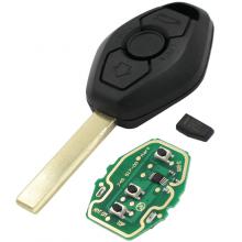Keyless Entry Remote Key Fob 315/433MHZ ID44 Chip Uncut Blade HU92 For BMW EWS