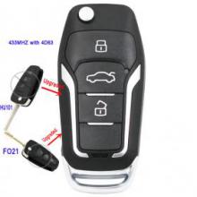 Upgraded Folding Remote Key Fob for Ford Focus Mondeo Fiesta 433mhz 2012-2015 new with 4D63 chip