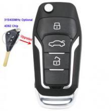 Upgraded Flip Remote Key Fob 315MHZ OR 433MHz 4D62 for Subaru Outback Liberty Impreza WRX Forester 2003-2009
