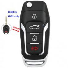 Upgraded Flip Remote Key Fob 433MHz 4D62 for Subaru Tribeca Outback Legacy 08-10 FCC: CWTWB1U766