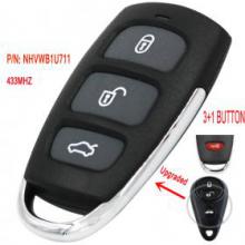 Upgraded Remote Car Key Fob 3+1 Button for Subaru Tribeca Forester Impreza Legacy Outback P/N: NHVWB1U711 433MHZ