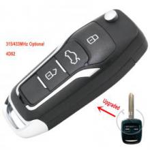 Upgraded Flip Remote Car Key Fob 315MHz OR 433MHz 4D62 for Subaru Impreza Forester Liberty 96870243