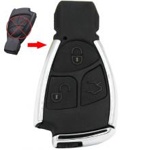 Modified 3 Button Remote Key Shell Case Fob for Mercedes-Benz CLS C E S with BENZ logo with small key