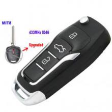 Upgraded Flip Remote Car Key Fob 2B 433MHz ID46 for Mitsubishi Outlander Pajero Mirage in Australia