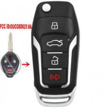 Upgraded Flip Remote Car Key Fob 4B 315MHz ID46 for Mitsubishi Eclipse Galant 2007-2012 FCC ID:OUCG8D625MA