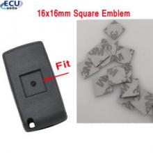 5PCS/lot 16X16mm Car Key Shell Square Emblem Symbol Sticker Logo for Citroen