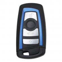 4 Buttons Replacement Smart Key Shell For BMW CAS4 F 3 5 7 Series E90 E92 E93 X5 F10 F20 F30 F40 -Blue