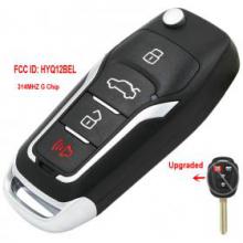Upgraded Remote Key 4 Button 314MHz G Chip for Toyota Camry Rav4 2012-2016 FCC ID: FCC ID: HYQ12BEL