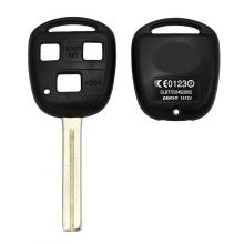 3 Buttons Remote Key Shell TOY40 (long) for Lexus 42CM groove