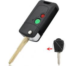 Floding Modified shell for Proton 2 button remote key fob case shell with rubber pad & blade