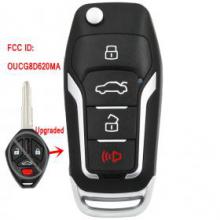 Upgraded Flip Remote Car Key Fob 4B 315MHz ID46 for Mitsubishi Eclipse Galant 2007-2012 FCC ID:OUCG8D620MA