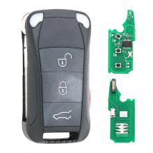 Replacement Remote Key Fob 3+1 Button 315MHz/433MHZ for Porsche Cayenne 2004-2009 Uncut