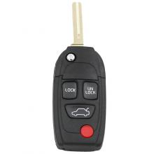 Modified Folding Remote Key Shell 4 Button For Volvo
