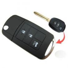 3 Buttons Modified Folding Remote Key Shell For Toyota