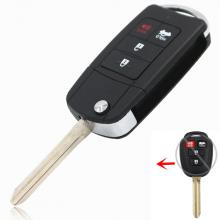 4 Buttons Modified Folding Remote Key Shell For Toyota