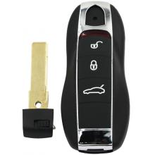 Smart Remote Key Case Fob For PORSCHE Cayenne Panamera 3 Buttons with small key