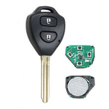 2 Buttons Remote Key 433MHz,8A Chip inside for Toyota Prado 2015-2018