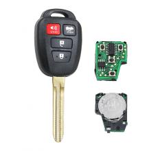 4 button Remote key FOB 315MHZ for Toyota Highlander,Rav4, Tundra, Sequoia 2014-2018 H Chip FCC ID :GQ4-52T