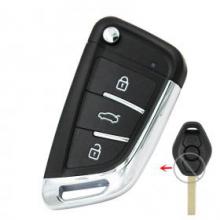 Flip Modified Remote Key for BMW 1/3/5/7 Series X3 X5 Z3 Z4 Keyless Entry for EWS System 315MHz Or 433MHz ID44 HU92
