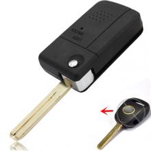 Flip Key Shell fit for Refit TOYOTA 1 Side Button Remote Key Len 39mm TOY48