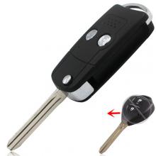Folding 2 Buttons Remote Key Shell for Toyota Corolla