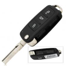 Flip Remote Key Keyless Entry Fob 3 Button 434MHZ For VW FOR Volkswagen 5K0837202AJ 5K0 837 202 AJ With ID48 Chip