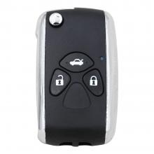 Modified Flip Remote Key Shell Case 3 Button for TOYOTA Camry RAV4 Corolla Yaris TOY43