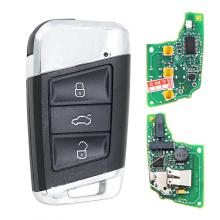 3 Buttons Smart Remote Key 434MHz Key FOB for Volkswagen Magotan Superb A7 Passat B8 2015-2018