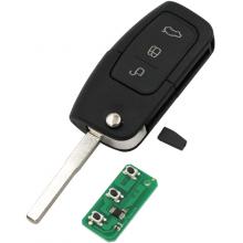 FOR Ford Focus 3 Buttons Car Remote Control Key 433MHz with 4D63 Chip