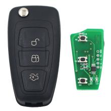 Flip Remote key 3 Button For Ford Focus, Mondeo, Fiesta 433MHZ(Black)