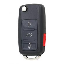 FLIP Folding Remote Key Shell Case For Volkswagen VW Touareg 3+1 Buttons