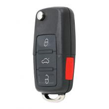 3+1 Buttons Remote Key Shell for VW