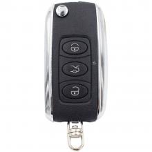 For Bentley Style Silver Side Modified Flip Remote Key Shell 3 Button for VW B5 Remote key shell