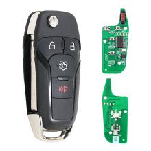 3+1B Flip Remote Key Keyless Entry Fob 315MHz for Ford Fusion 2013-2015 FCC ID: N5F-A08TAA HU101 49 chip （Chip：Hitagpro