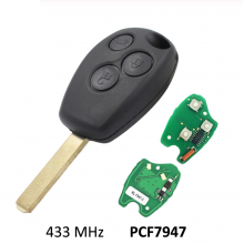 Remote Key Transmitter Fob 3 Button for RENAULT Clio3 Kangoo Master Modus Twingo Trafic 433MHz PCF7947