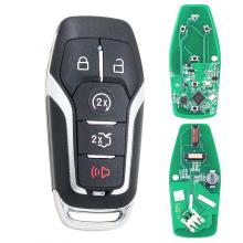 Keyless Entry Remote Key 868mhz for Ford Mustang Fusion Taurus F-450 F-150 Explorer Edge Mondeo NCF2951F / HITAG PRO / 49 CHIP / FCC ID: M3N-A2C31243600 / HU101