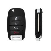 Replacement Shell Folding Remote Key Case Keyless Entry Fob 3+1 Button For Kia