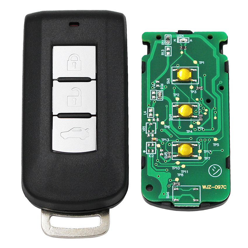 smart remote key FSK433MHz 3 buttons 7952chip For Mitsubishi id46 PCF7952 FCC: G8D-644M-KEY-E