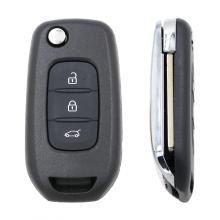 Flip Remote Key Shell Case Fob 3 Button for Renault Koleos Kadjar