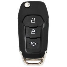 Folding Remote Car Key Shell Case 3 Button for Ford Fusion Edge Explorer 2013-2015