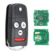 New Floding Remote Key Fob 4 Button for Honda / Acura TL 2009-2014 FCC ID:MLBHLIK-1T
