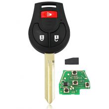 Remote Key 2+1 Button for Nissan 433MHZ with id46 chip CWTWB1U751