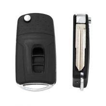 Flip Folding Remote Key Shell Case For Chevrolet Captiva 3 Buttons + Uncut blade