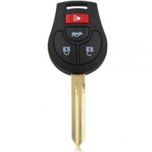 Remote Car Key Fob 3+1 Button 433MHz ID46 for Nissan Sunny 2012-2015 CWTWB1U761