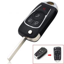 Modified Folding remote key shell 3+1 button HU100 for Chevrolet